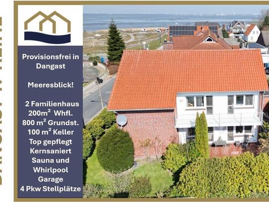 Dangast-Meerblick 1.Reihe EINMALIG Gelegenheit exklusives Zweifamilienhaus zum Eigennutz/ Vermietung