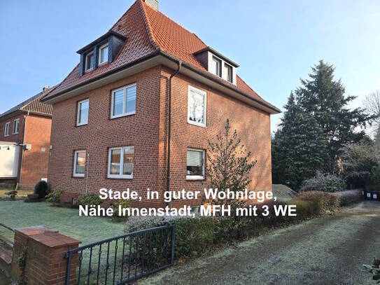 Stade, in guter Wohnlage, Nähe Innenstadt, MFH mit 3 WE