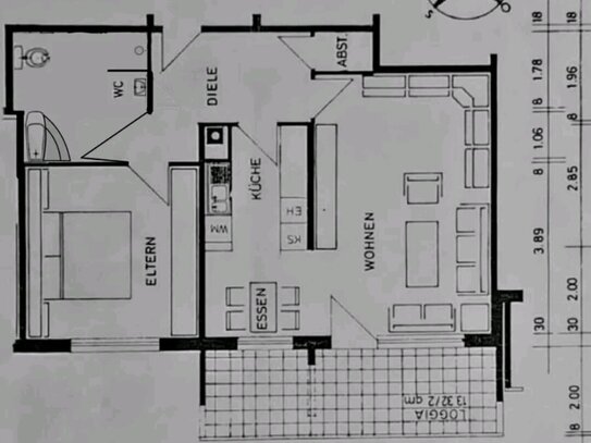 Komfortable 2-Zimmer-Wohnung, 1. OG, provisionsfrei mit hochwertiger Ausstattung, Terrasse, EBK