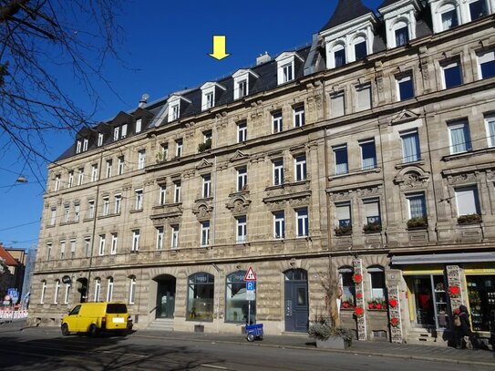 Kernsaniertes Wohn- und Geschäftshaus "Neubarockdekor" in Nürnberg-St.Johannis