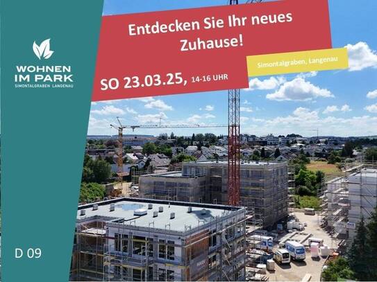 3-ZIMMER ETW IM 1. OG MIT BALKON - "WOHNEN IM PARK" IN LANGENAU - D09