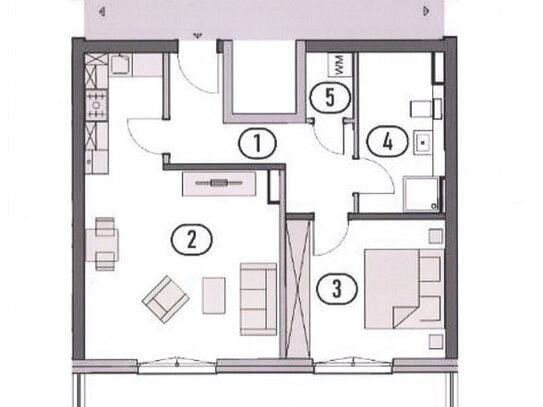 Wohnen in Kritzmow! barrierearme 2-Zimmer-Dachgeschoss-Whg. mit Dachterrasse & Vollbad-Neubau 2023!