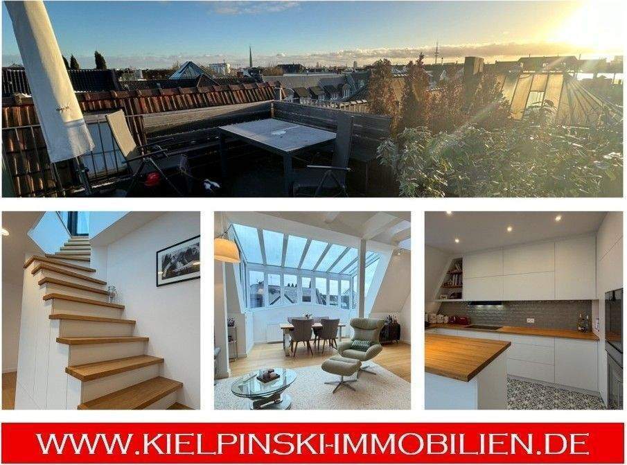 Rarität! Exkl. 3-4-Zi.-ETW mit Lift, Dachterrasse + Skyline-Blick über den Dächern von Eppendorf