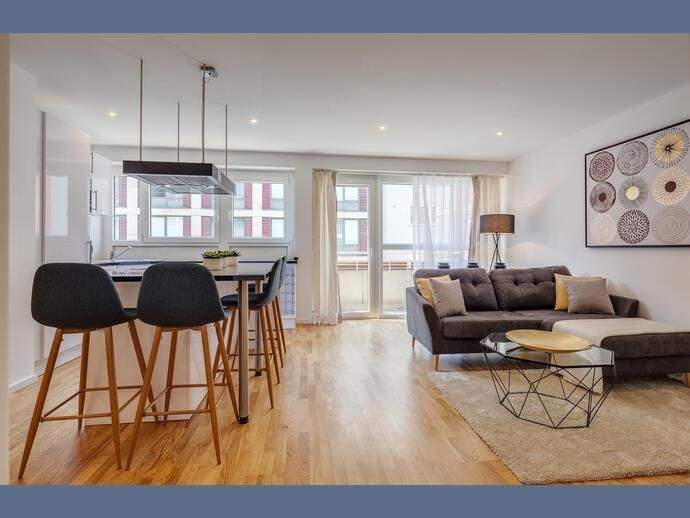 Möbliert: Exklusiv möblierte 3-Zimmer Wohnung