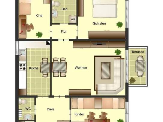 4-Zimmer-Wohnung in Köln Weiß