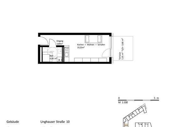 32 m² 1-Zi.-Whg. mit Balkon im Zentrum von Burghausen zum Kauf: EH40-QNG: 5% AfA + 5% Sonder-AfA & 150.000 € KfW-Kredit