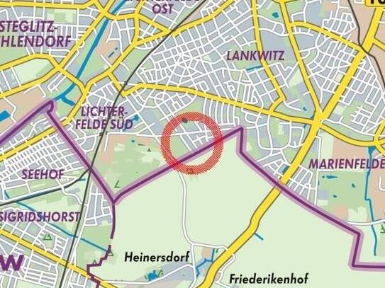 IMMOBERLIN.DE - Vorzügliches Baugrundstück in Topausrichtung & Wohlfühllage mit Baugenehmigung für Mehrfamilienhaus (5…