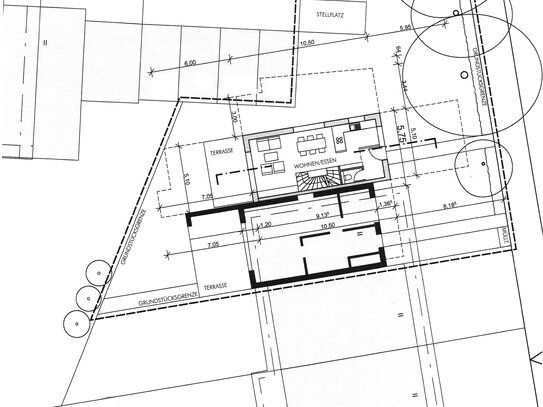 BESONDERHEIT: Grundstück mit genehm. Vorbescheid für Neubau zweites Reihenhaus an Altbestand!