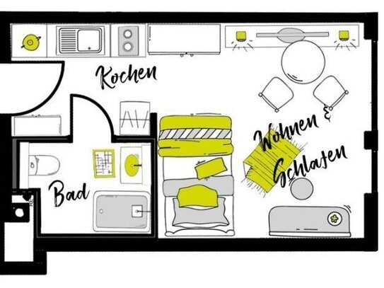 Möblierte Komfort-Apartments im "Urban.In Ingolstadt" - NUR für Studenten, Praktikanten & Azubis