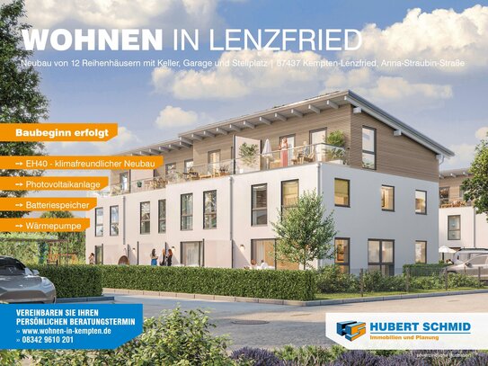 Wohnen in Lenzfried - Neubau von 4 Doppelhaushälften und 12 Reihenhäusern