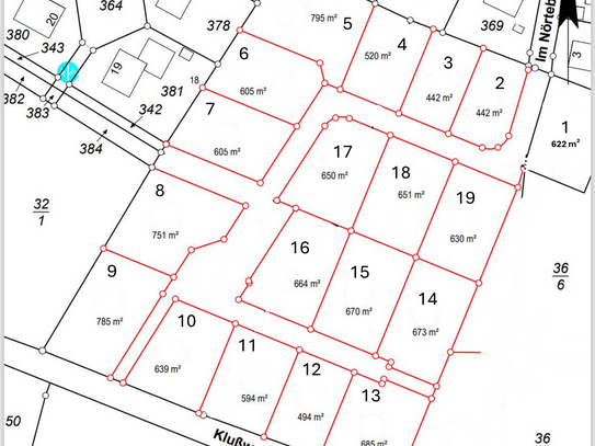 19 idyllisch gelegene Baugrundstücke in Neuenkirchen-Vörden 442 m² bis 795 m²