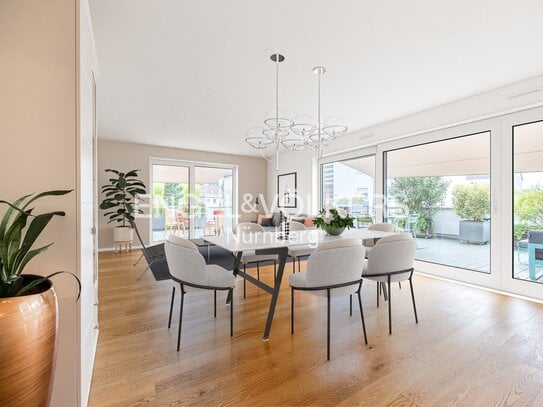 Exklusives Penthouse mit ca. 125 m² großer Dachterrasse