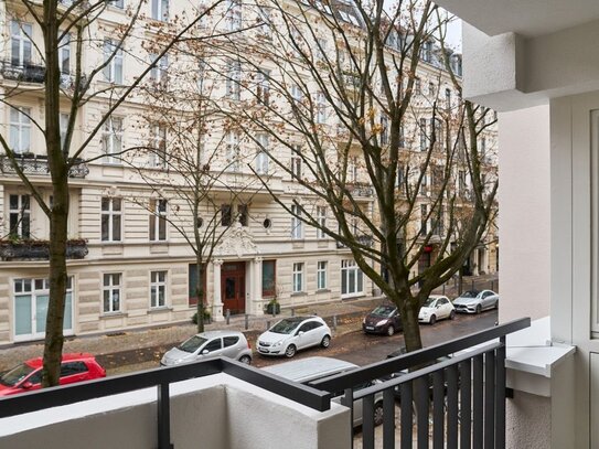 Charlottenburg: Eislebener Str: VERMIETETE 4-Zi-Whg, 92m² - 1.OG + SÜD-Loggia - FREI ab Mai 2025