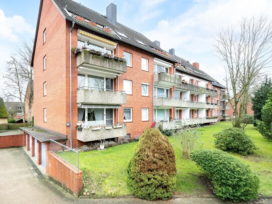 Gut geschnittene 3-4 Zi.-Wohnung mit Balkon und Stellplatz in zentrumsnaher Lage