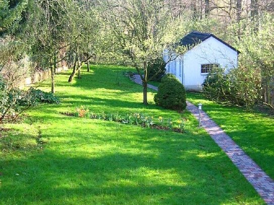 Reizvolles, komplett ausgebautes Gartenhaus in ruhiger Grünlage, Internetzugang