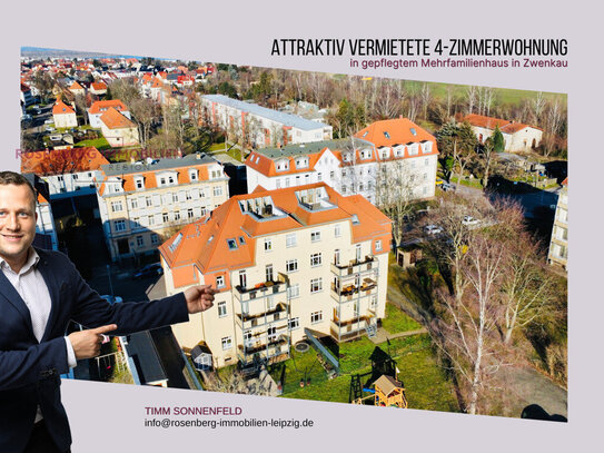 Hochwertige Kapitalanlage - 4-Zimmerwohnung in der Nähe des Zwenkauer Sees! 2 KFZ-Stellplätze inkl.