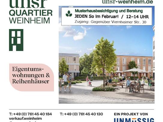 Weinheim - unsr TOWNHOUSE Reihenhaus am Park! Bezug 06/25