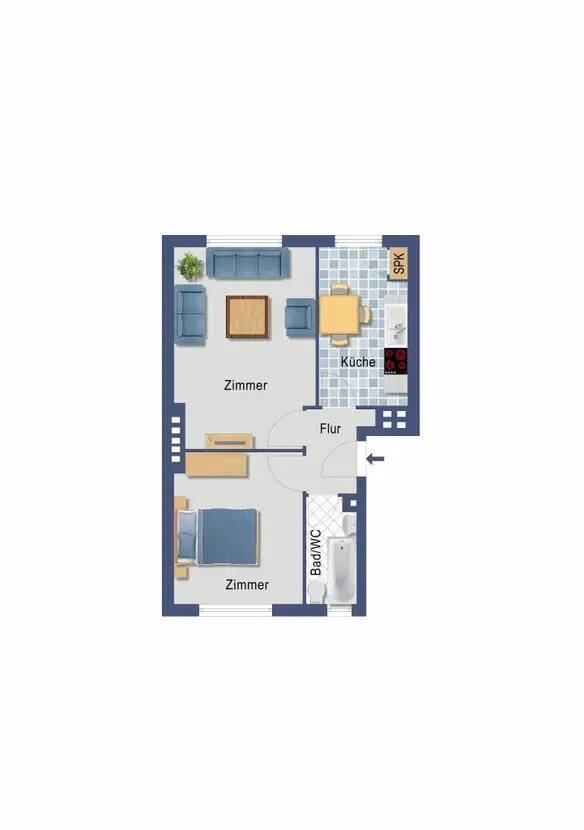 2 Zimmer-Whg in Berlin Reinickendorf Nähe U-Bahn Residenzs - Photo 1