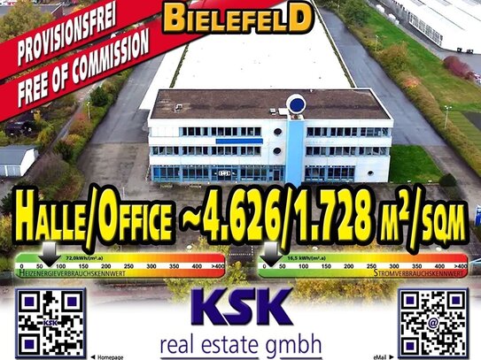 Logistik- und Bürofläche ~4.626 / ~1,728 m²/sqm Logistics and office space