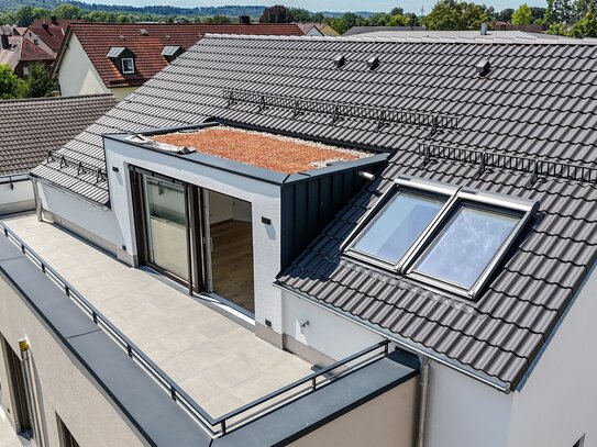 Blick zum Burg Traunsitz- Dachterassenwohnung mit Weitblick