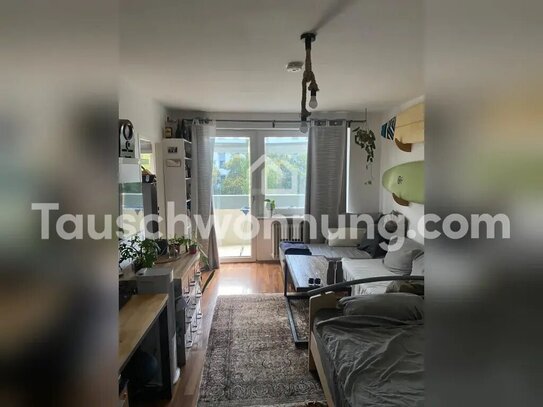 [TAUSCHWOHNUNG] Helle 1-Zimmer-Wohnung mit Balkon, direkt am Olympia Park