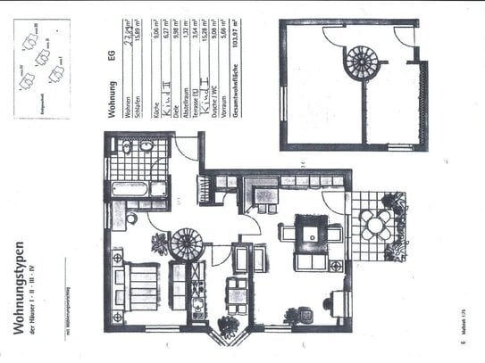 vermietete Eigentumswohnung in sehr beliebter Lage, EG, Maisonette mit Terrasse und PKW-Stellplatz