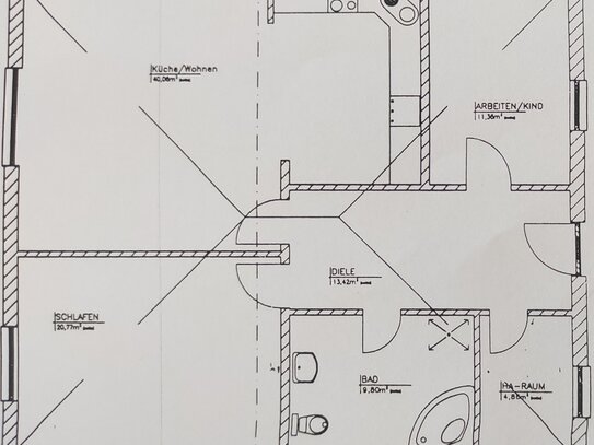 Freistehendes Einfamilienhaus im Bungalowstil