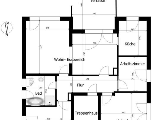 Wohnung 3 1/2 Zimmer in Elsen