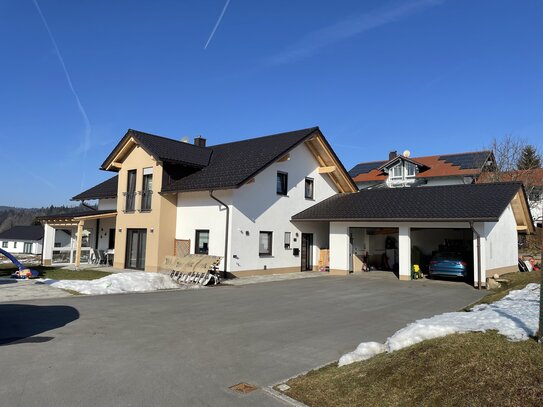 Modernes Einfamilienhaus mit Doppelgarage und großzügigem Aussenbereich