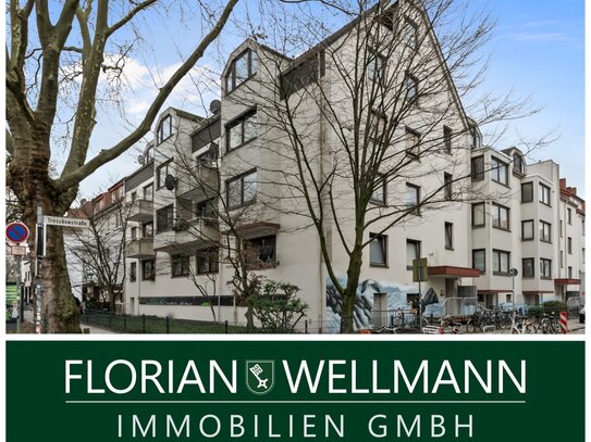 Bremen - Fesenfeld | Gut geschnittene und solide ausgestattete 2-Zimmer-Wohnung mit Balkon und Pkw-Tiefgaragenstellplatz