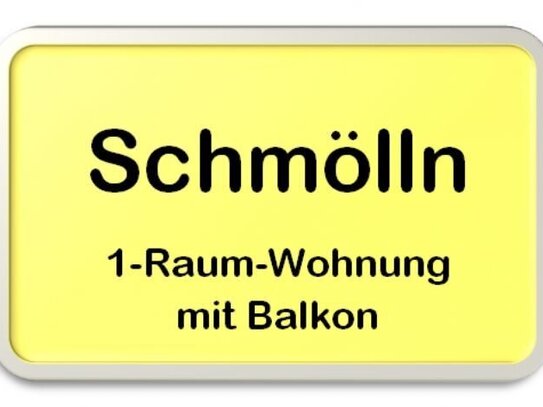 Eine 1-Raum-Wohnung mit Balkon