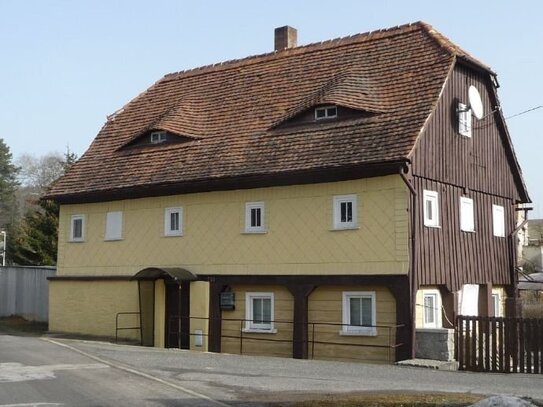 Denkmalgeschütztes Umgebindehaus in Wittgendorf