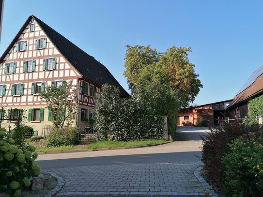 Attraktiv gelegene Hofstelle mit charmantem Bauernhaus