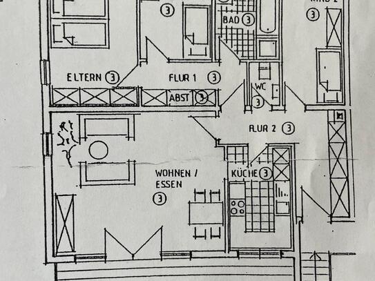 Schöne, helle 4 Zimmerwohnung Bad-Honnef/Rhöndorf mit Balkon in ruhiger Süd-West-Lage, Drachenfelsblick