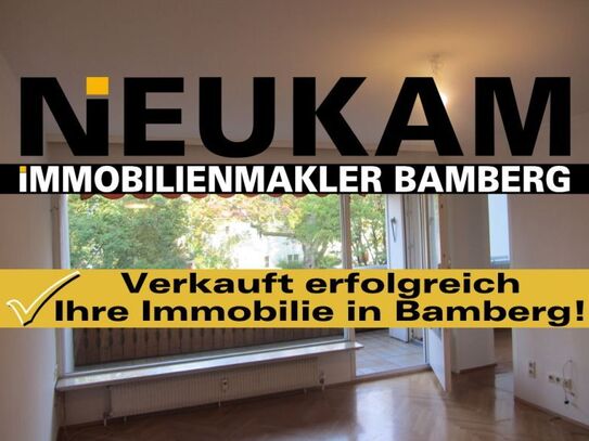 BAMBERG-OST-NÄHE BAHNHOF: HELLE 3-ZIMMER-WOHNUNG(=SOFORT FREI) MIT BALKON FÜR 219.000,-EURO