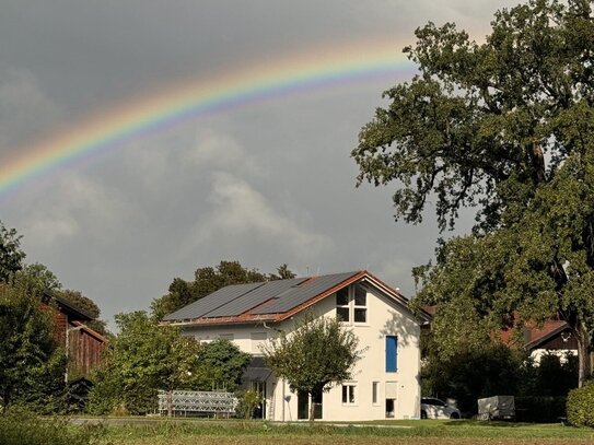 Familienparadies im Grünen mit unverbaubarem Fernblick, Erdwärmepumpe - Provisionsfrei!