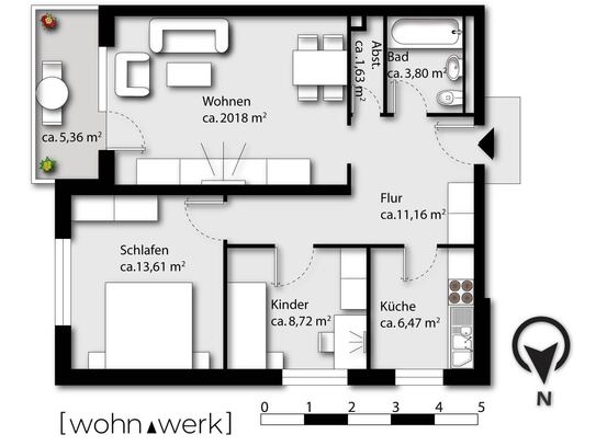 Renditeanlage in optimaler Lage, 2,5 Zimmer