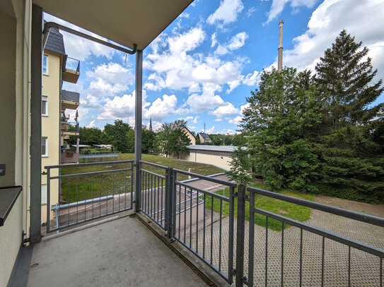 2-Zimmerwohnung mit Balkon und Blick ins Grüne