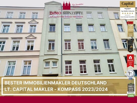 Kapitalanlage-Vermietete 2 Zimmerwohnung in der Schwerin inklusive PKW-Stellplatz