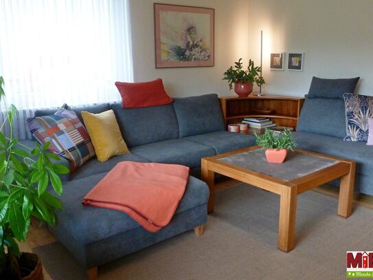 Barrierefreie, große und helle 3-Zimmer Wohnung mit Terrasse und Garten von ca. 75m² mit zubuchbare Garage