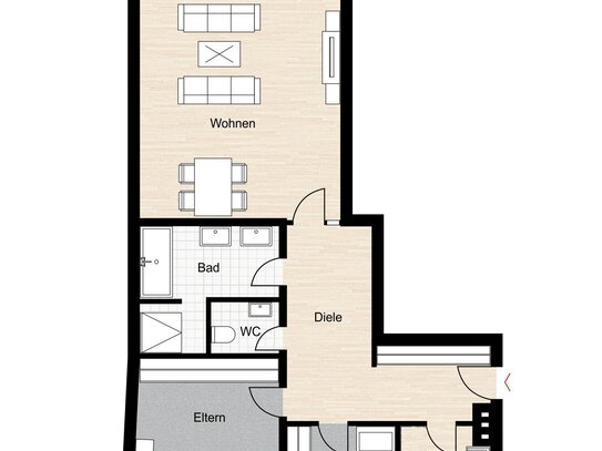 3-Zimmer-Wohnung am Oberen Stephansberg