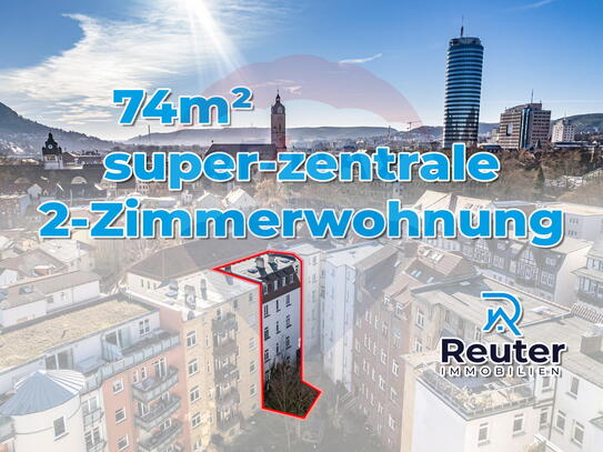 Reuter Immobilien Super zentrale 2-Zimmer-Dachgeschosswohnung - gemütlich & hell