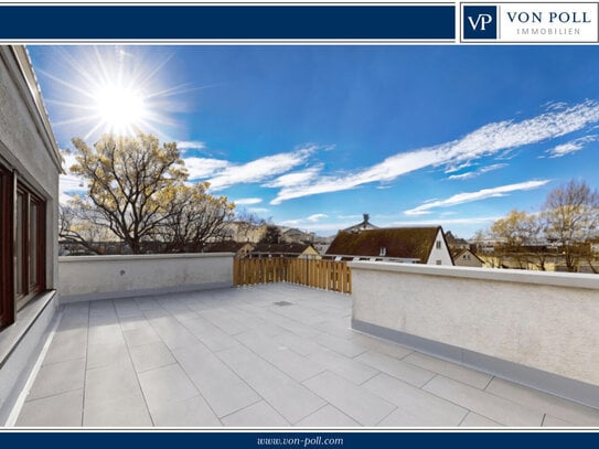 Lichtdurchflutete Penthouse-Wohnung mit Blick über den Höchster Stadtpark