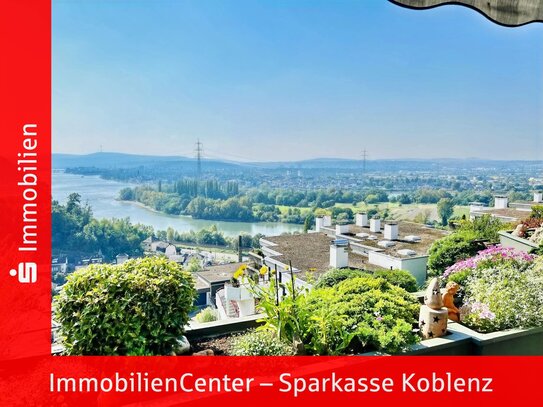 Exklusive Eigentumswohnung mit Blick über Koblenz in Vallendar