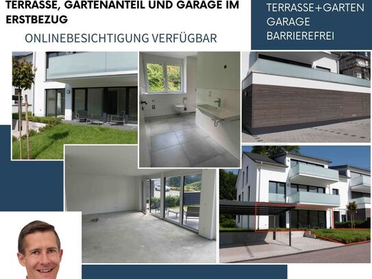 Erdgeschosswohnung zum Verlieben! Edle 3 Zi-Wohnung mit EBK, Terrasse, Garten, Garage