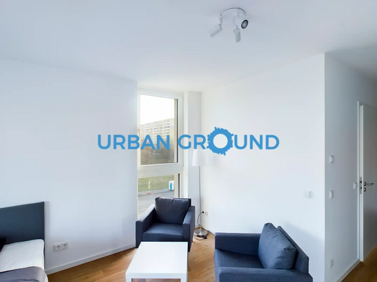 Neubau mit EBK, Aufzug und Balkon 1 Zimmer möbliertes Studio
