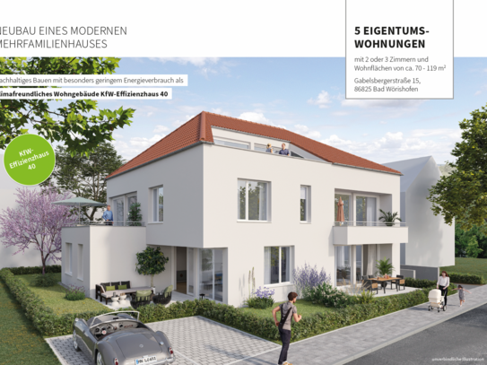 Neubau in Bad Wörishofen - Modernität trifft auf gefördertes Effizienzhaus 40!