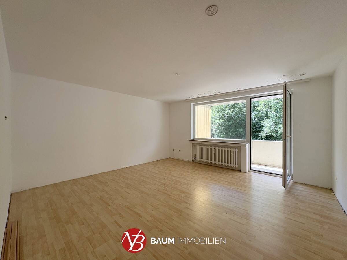 3-Zimmer-Wohnung mit Balkon und viel Potenzial in Unterbach!