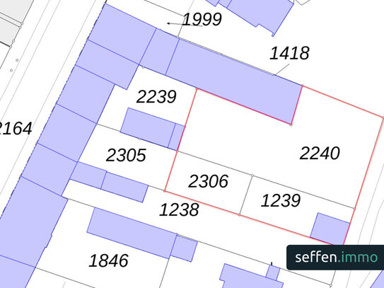 Baugrundstück in zweiter Reihe für EFH/MFH in ruhiger, grüner und zentraler Lage von Köln-Poll