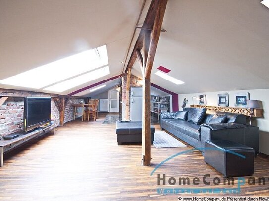 Wonderful attic storey apartment in the eastern part of the city centre, near the Kaiserstraßenviertel